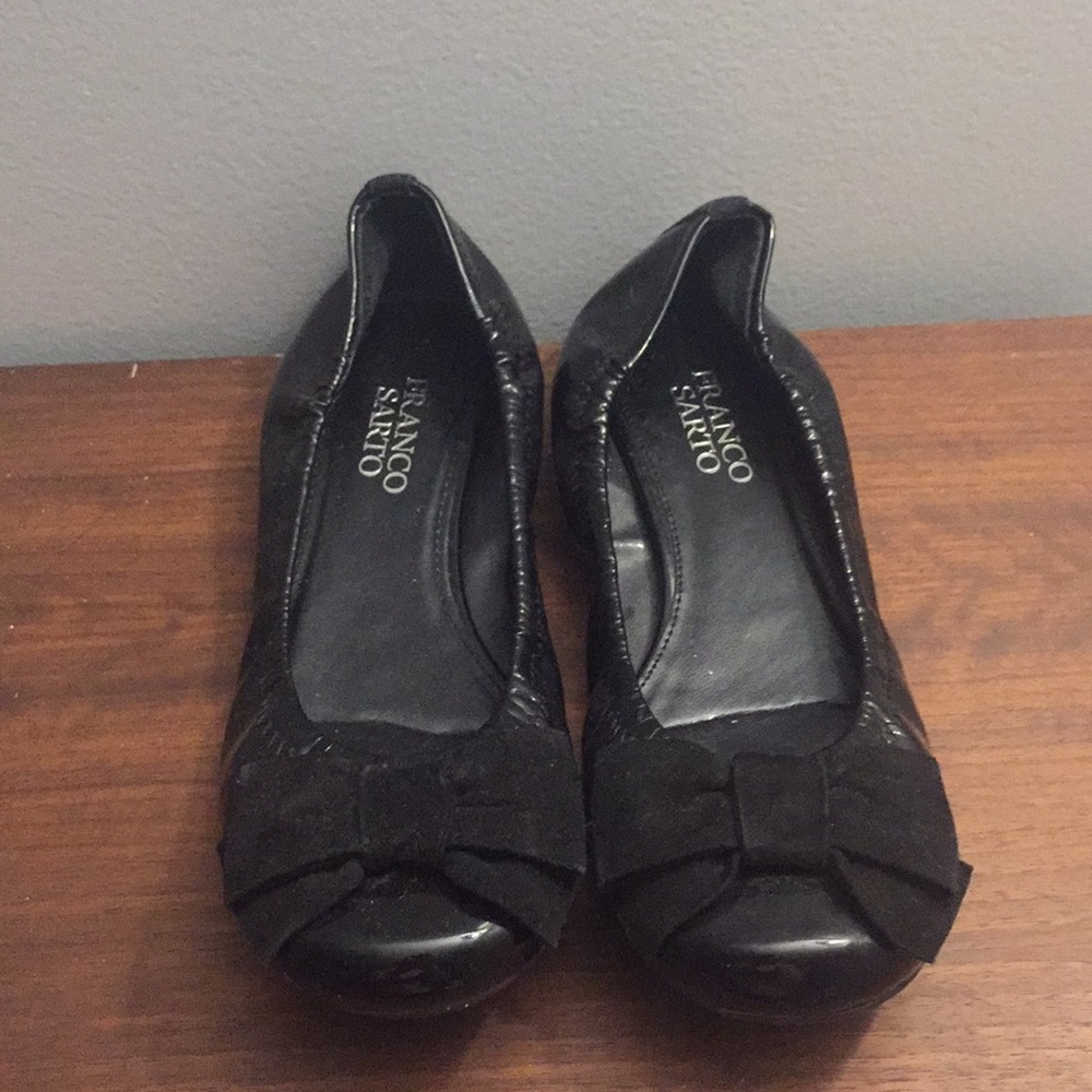 Black Franco Sarto flats